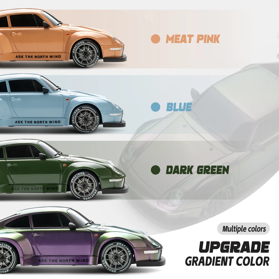 1:24 Scale 4wd Rc Drift Car With 2 Speed Modes, Led Lights & 50m Range 58 - Image 3 of 4