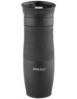 Thermobecher 500ml KINGHOFF KH-1615 Schwarz 