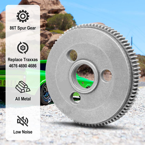 OGRC Steel 48P 86T Spur Gear with 19T 21T Pinions Gear for Traxxas 1/10 Slash 2W - Picture 5 of 12