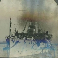 1919 BRITISH BATTLE CRUISER INDOMITABLE SUNK GERMAN BLUCHER STEREOVIEW 20-42