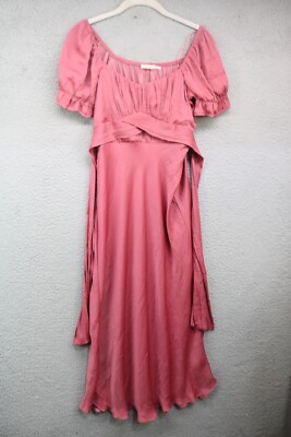 Francesca's Empire Waist Maxi Dress-Small-Tulip Hem-Back Tie-Fairy-New w/Tags