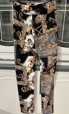 PATTERNED LEGGINGS SMALL MULTI COLOUR  STRETCH