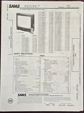 Sams Photofact 2749-2 Service Manual for RCA F20507WNA02/03/04 F20507WNN03/04