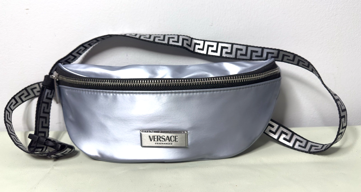VERSACE FRAGRANCES ボディバッグ ウエストポーチ Versace Fragrances Silver Belt Bag Travel Pouch Fanny Pack | eBay