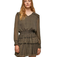 Pepe Jeans Damen Kleid Lara Ausgestellter Mini Xs