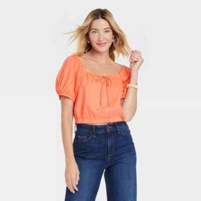 short sleeve peasant tops