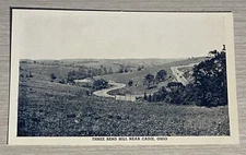 Postcard Three Bend Hill Near Cadiz Ohio OH