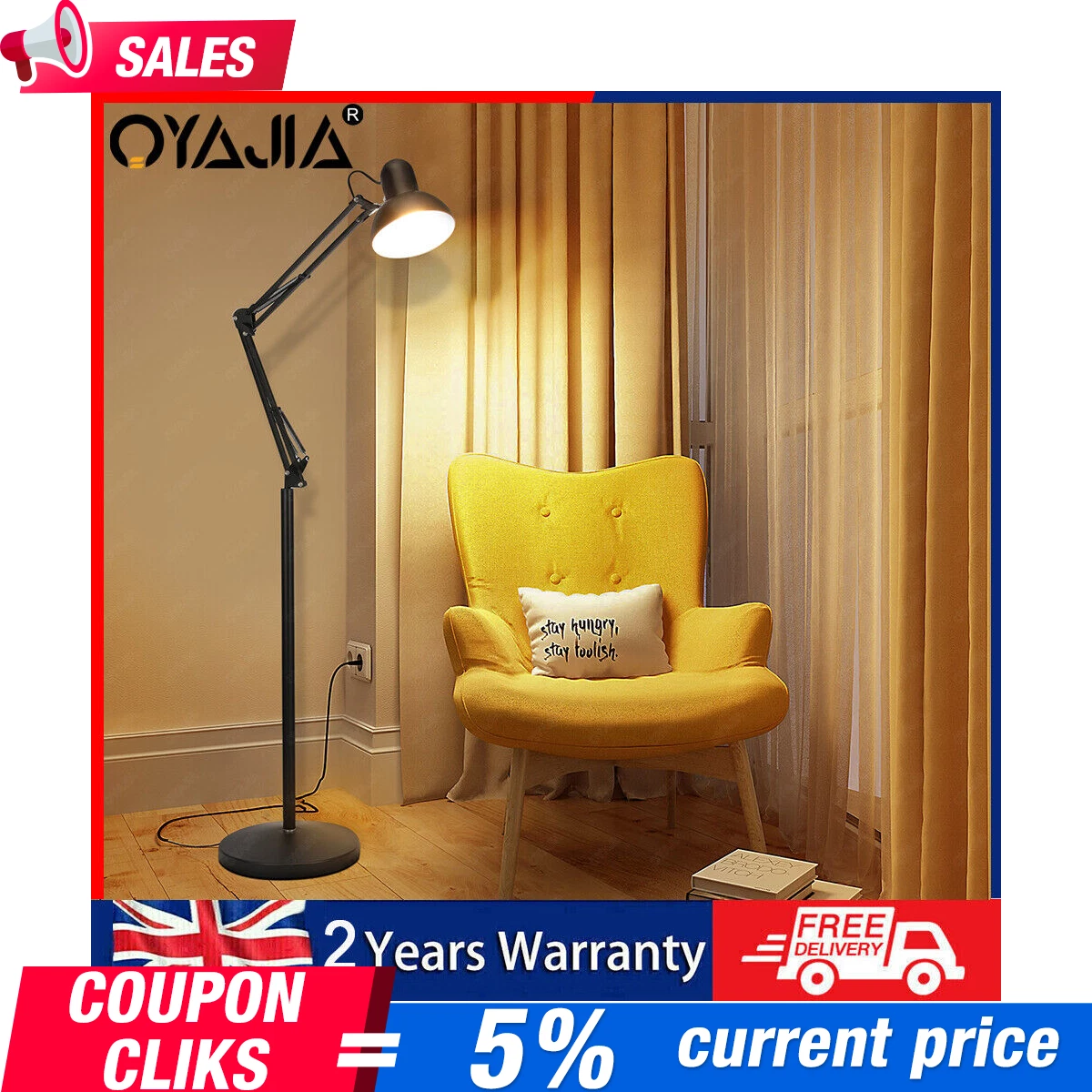 Floor lamp with reading light sale deals
