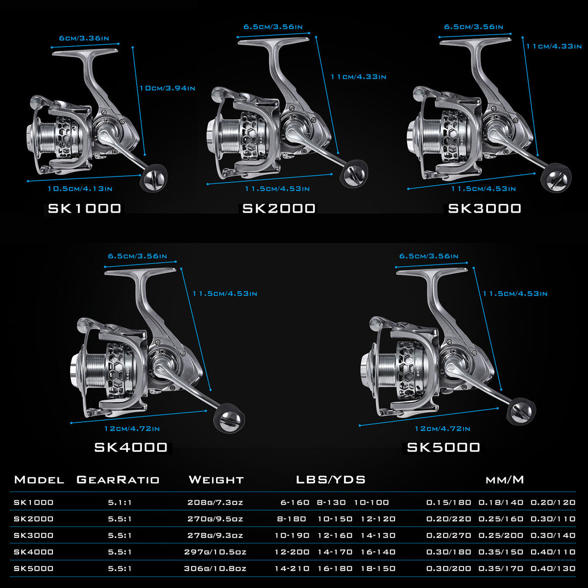 LEO FISHING Lightweight 10+1BB Ultra Smooth Spinning Fishing LEO FISHING Lightweight 10+1BB Ultra Smooth Spinning Fishing