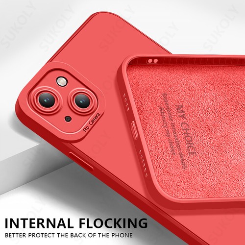 Thin Liquid Silicone Soft Cover Case For iPhone 15 14 13 12 11 Pro Max XS XR 8 7 - Picture 21 of 25