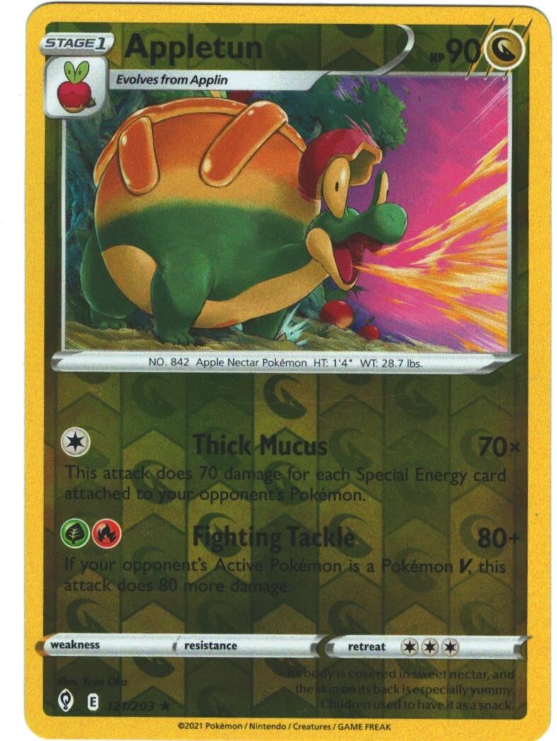Appletun 121/203 Evolving Skies Reverse Holo Rare Pokemon Card Pokémon TCG