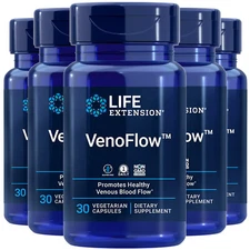 Venoflow 5X30Caps 200mg Life Extension Nattokinase/Pycnogenol/French Maritime 
