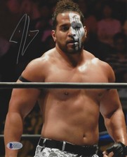Tanga Loa Signed 8x10 Photo BAS COA New Japan Pro Wrestling Bullet Club G.O.D. 1