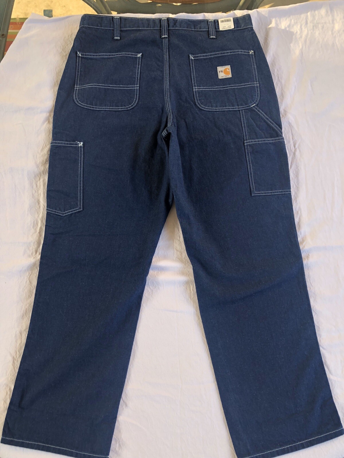 2 Carhartt FR Dungarees 36x28 100% Soft Cotton Denim #290-83 CAT 2 NFPA ...