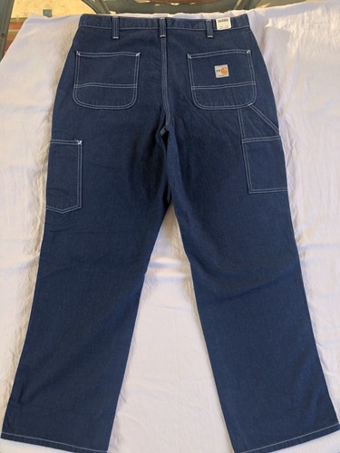 Lot Of 2 Carhartt FR Dungarees 34x28 #290-83 Measures 36x28 Dungaree Fit. - Picture 2 of 9