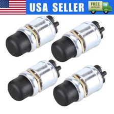 4 PCS 12 Volt DC Heavy-Duty Start Momentary Push-Button Starter Switch (50 Amps)