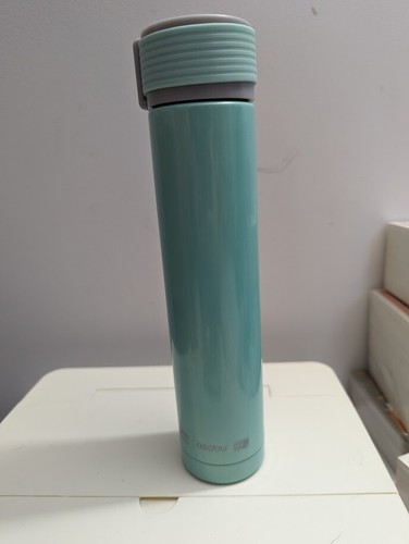 Asobu Skinny Mini Vacuum Double Wall 18/8 Stainless Steel Water Bottle 8oz Teal