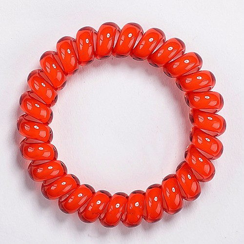 10 x Candy Color Elastic Telephone Wire Cord Head Ties Hair Band Rope Ponytail - Picture 12 of 12