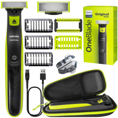 NEU Philips OneBlade Rasierer QP2724/10 + Etui + 2 Körperaufsätze