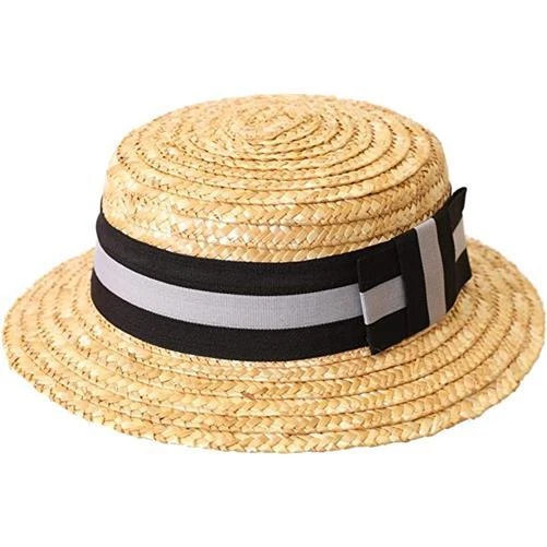 STRAW BOATER HAT 1920S ROWING BOAT BARBER SHOP FANCY DRESS COSTUME ACCESSORY LOT - Image 3 of 4