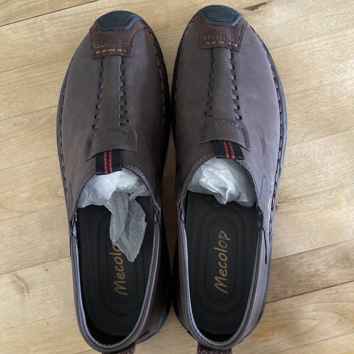 Mecolop casual/driving leather SHOES in dark brown. Size 11-11.5 Men’s. Mecolop Leather Driving/Casual Comfortable SHOES in Dark  main image 3