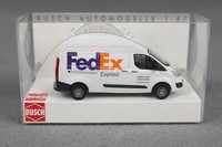 "Busch 52516 (H0,1:87) Ford Transit Custom Kasten \"Fedex\"\" Neuware!"