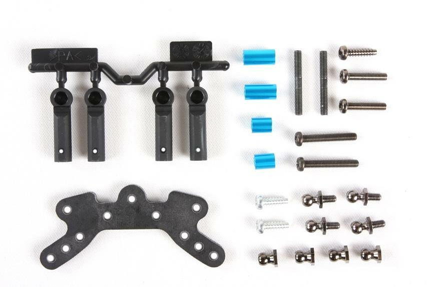 Tamiya 54556 TT-02B FRP Front Damper Stay Set (Neo Scorcher/TT02B/TT02B-MS)