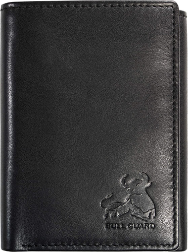 Genuine Nappa Leather Trifold Wallet for Men RFID and ID Window - Bild 9 von 12