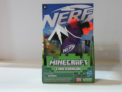 NEW Nerf MicroShots Minecraft Mini Foam Dart Blaster Toy Gun ENDER DRAGON