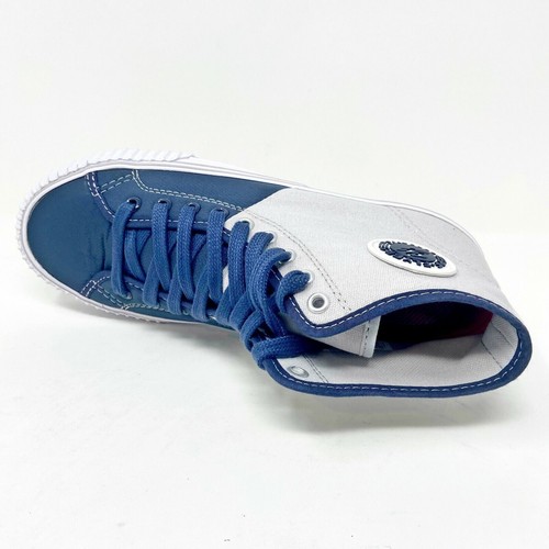 PF Flyer Center Hi Reis Grey Blue Mens Retro Casual Sneakers PM13OH1E - Picture 4 of 5