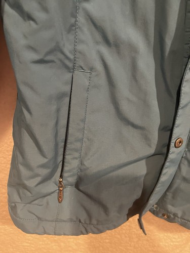 Giacca invernale LL Bean donna blu acqua cappotto grigio fodera pile parka piccolo - Foto 4 di 12