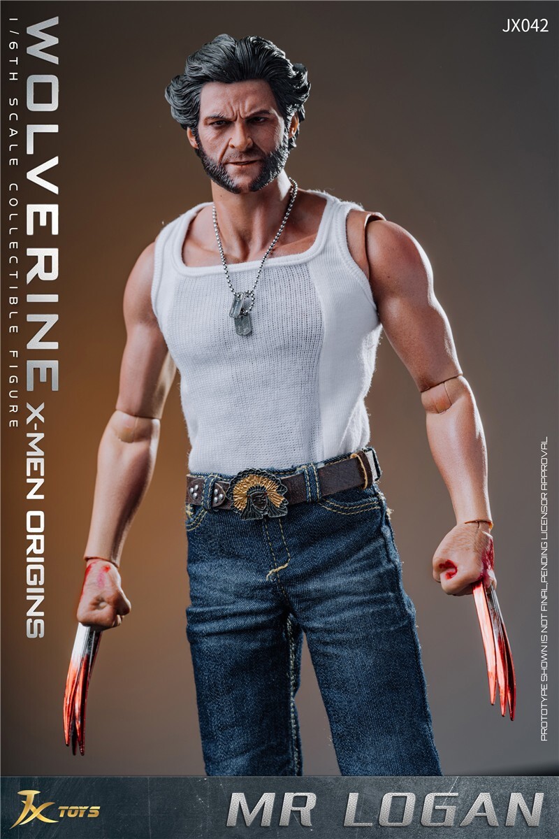 JXTOYS Wolverine Logan 1/6 Action Figures 12'' W/body Collectible