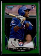 2013 Bowman Chrome Green Refractors Jurickson Profar Texas Rangers #57