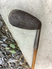 Antique Hickory Wood Shaft Cochrane Long Faced Mashie Niblick Golf Club