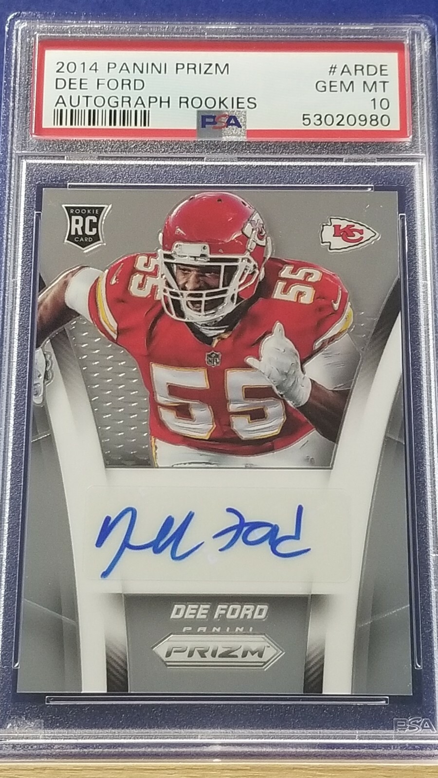 Dee Ford Panini Prizm Autograph Rookies #ARDE Base