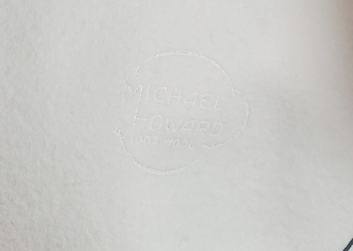 NOS Michael Howard Georgi Vintage Ivory 100% Wool Hat Net Veil & Feather Accent - Picture 11 of 15