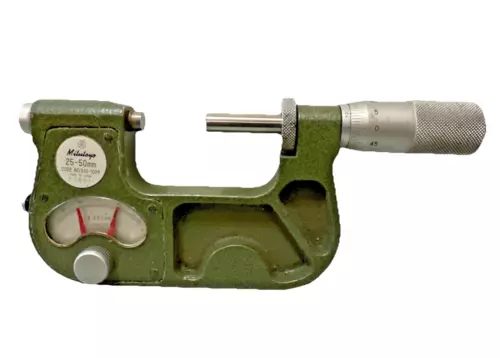 Mitutoyo 25-50mm Indicating Comparator Micrometer Machinist Inspection Tool