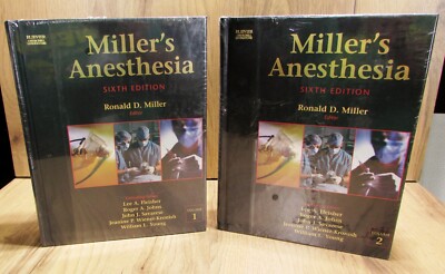 Miller's Anesthesia 第10版 2vol、2冊セット　新品同様 Miller's Anesthesia: 2-Volume Set by Ronald D Miller: New