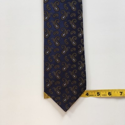 Isaia napoli 7 fold tie blue green 100% silk luxury made in Italy necktie pa0473