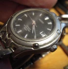 Vintage Seiko Women 7N82-0689 Titanium  Date 5 Bar  Quartz Watch