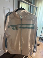 RARE 2007 Nintendo Wii Sports Promotional Graphic Zip Up Track Jacket Sz Medium