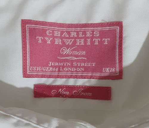 Charles Tyrwhitt Damen – BÜGELFREIES WEISSES DAMENHEMD GRÖSSE 18 (UK) - Bild 3 von 4