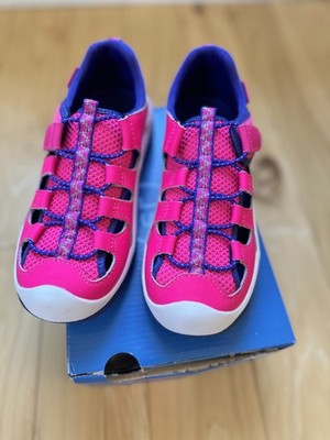 Stride Rite Wade Sneaker Sandal - Machine Washable Big Kid Size 1M Hot Pink New