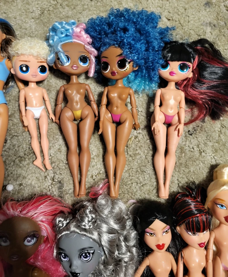 Lote de 14 muñecas desnudas para personalización (LOL OMG, LOL TWEENS, BRATZ, BARBIE, RH) Foto 4 de 4