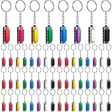 Ecally 64 Pcs Mini Harmonica Keychain Operation Christmas Favors Portable Win...