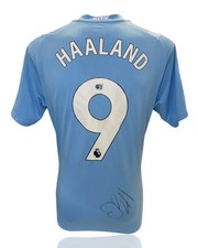 ERLING HAALAND SIGNED MANCHESTER CITY FC 23/24 HOME SHIRT (ACG CERT AG17798)