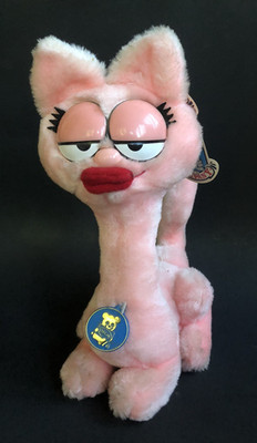 Vintage 1984 Arlene Plush Dakin Garfield Friends Stuffed Animal Pink Toy Cat 12''