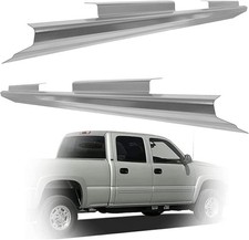 Pair Slip On Rocker Panels Fits 1990-2007 Chevy Silverado Sierra Crew Cab