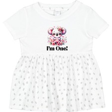 Inktastic Babys First Birthday Koala Daughter Infant Dress Childs Outfit Photo