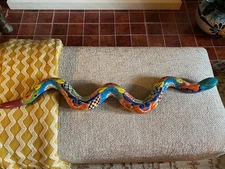 TALAVERA  POTTERY SNAKE 33 INCHES LONG BEAUTIFUL! FROM MEXICO! READY TO SHIP !